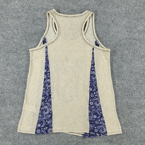 Maurices Tank Top Women's Medium Brown Tan Round Neck Sleeveless Made In USA Sh - Picture 6 of 11